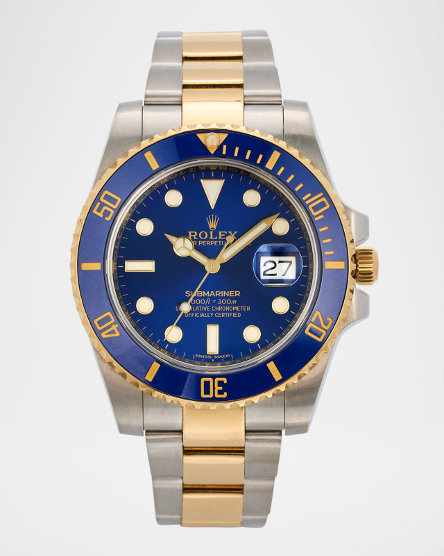 Rolex Stainless Steel and 18K Yellow Gold Submariner Date 40mm Vintage Current Watch